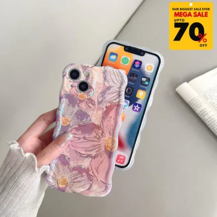 Flower Pattern iPhone Case - Pink