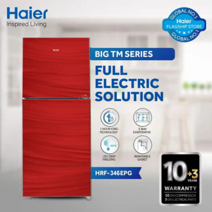 Haier Haier HRF-346 EPB-EPR-EPCG E-Star Refrigerator 12 Cubic Feet With Official Warranty E-Star Refrigerator 12 Cubic Feet With Official Warranty