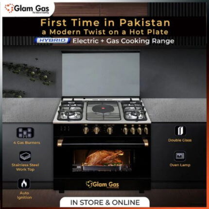 Glam Gas Cooking Range Hybrid 34 With Official Warranty